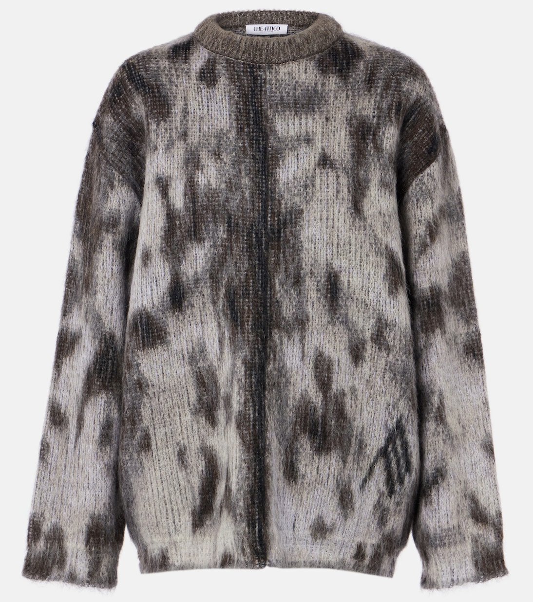 Pull en jacquard à motif léopard | The Attico