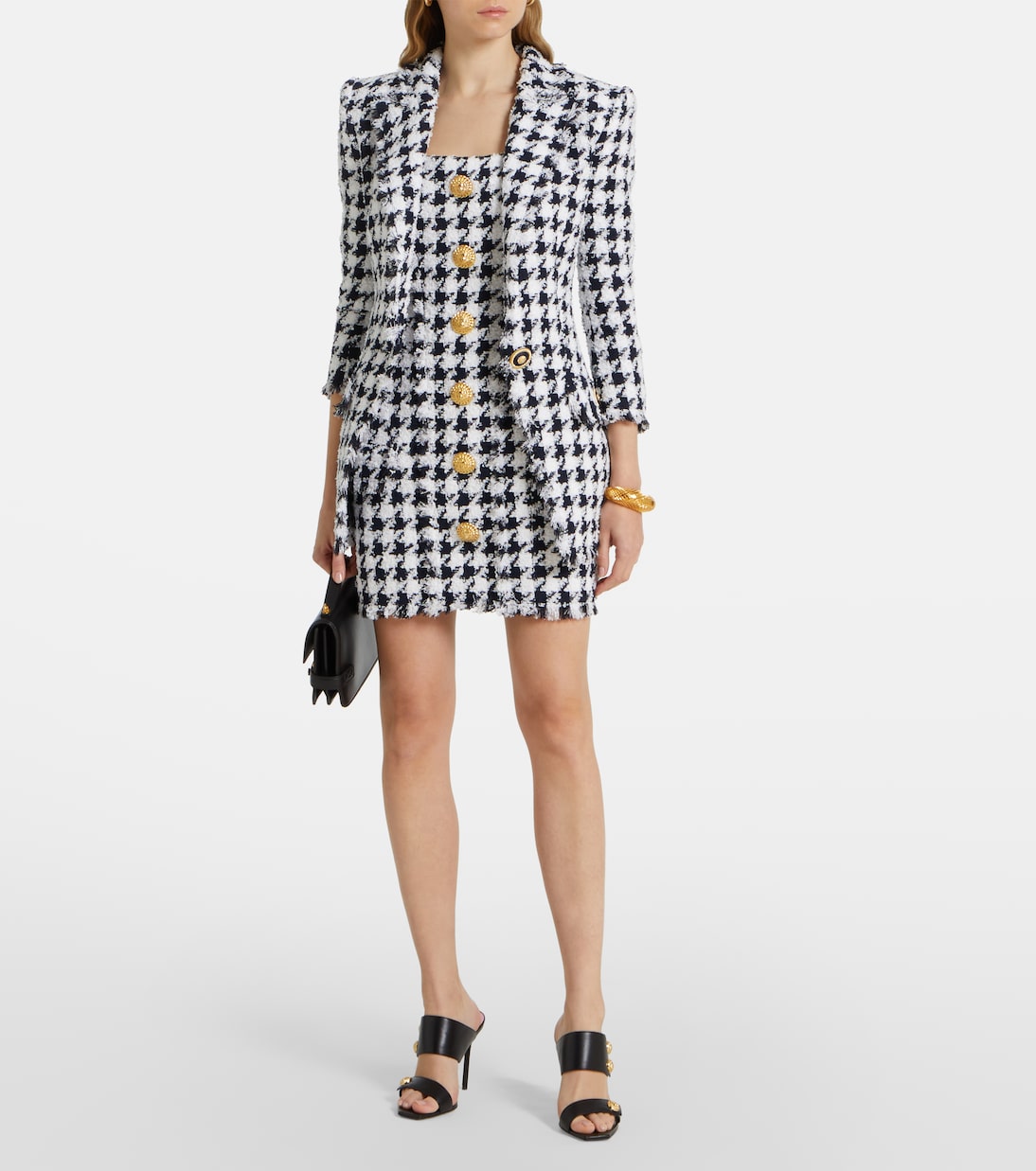 Houndstooth tweed blazer | Balmain