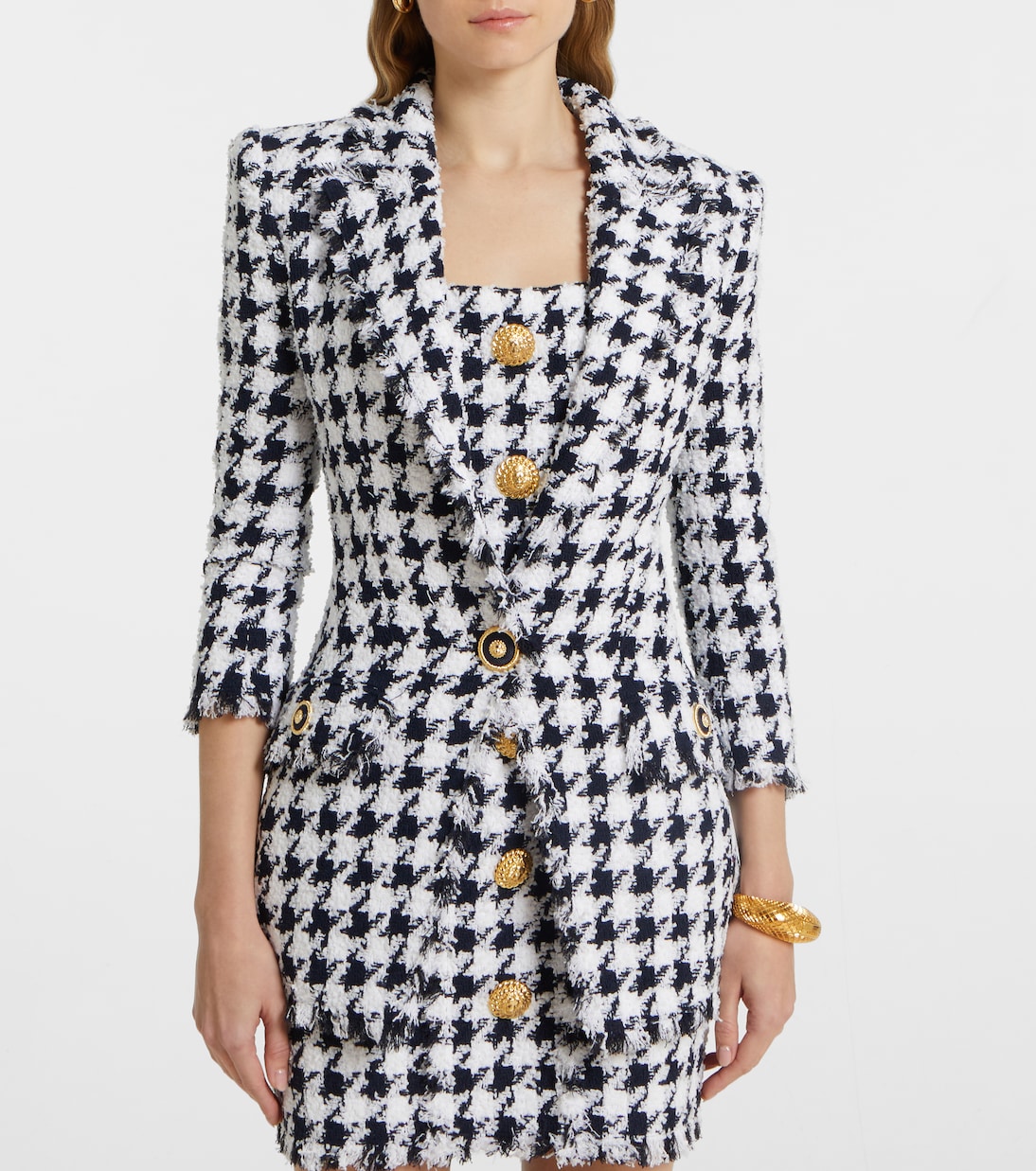 Houndstooth tweed blazer | Balmain