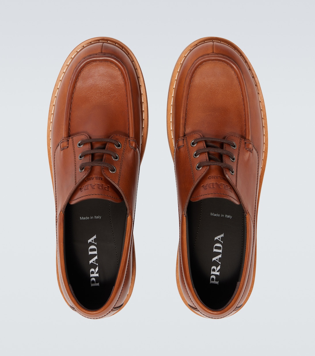 Schnürschuhe St. Moritz aus Leder | Prada