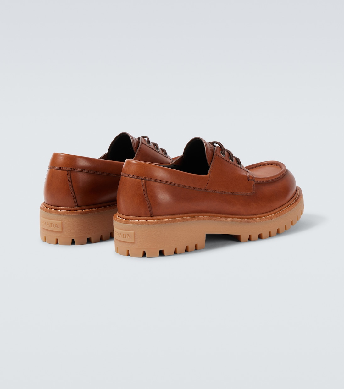 Schnürschuhe St. Moritz aus Leder | Prada