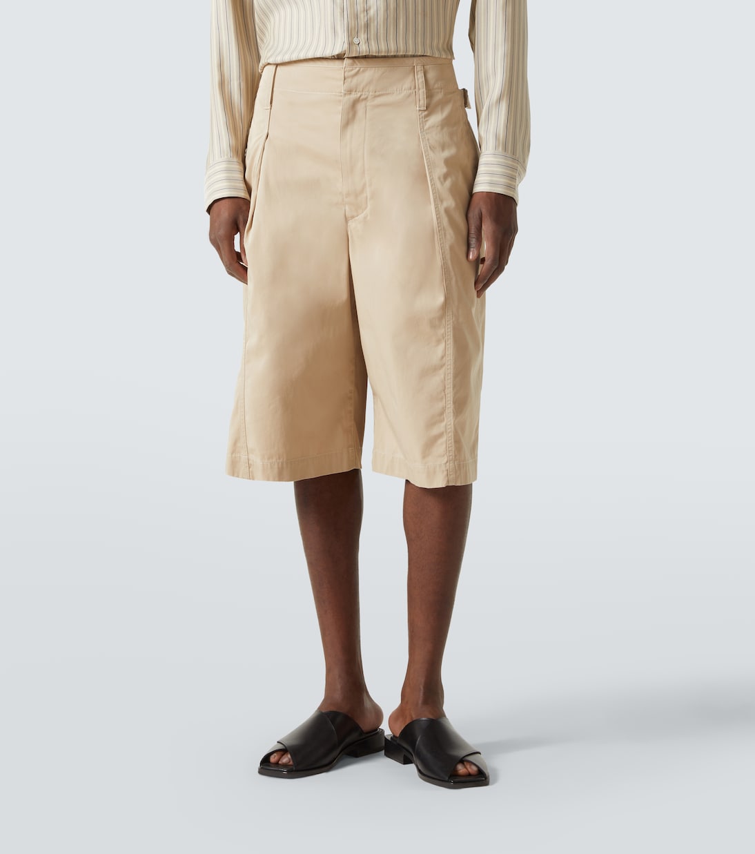 Bermuda-Shorts Maxi aus Baumwoll-Twill | Lemaire