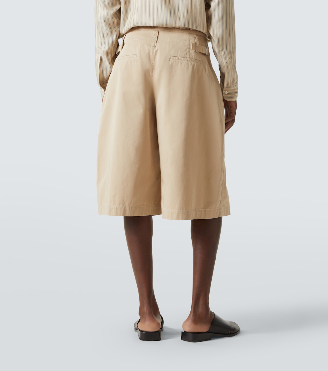Bermuda-Shorts Maxi aus Baumwoll-Twill | Lemaire