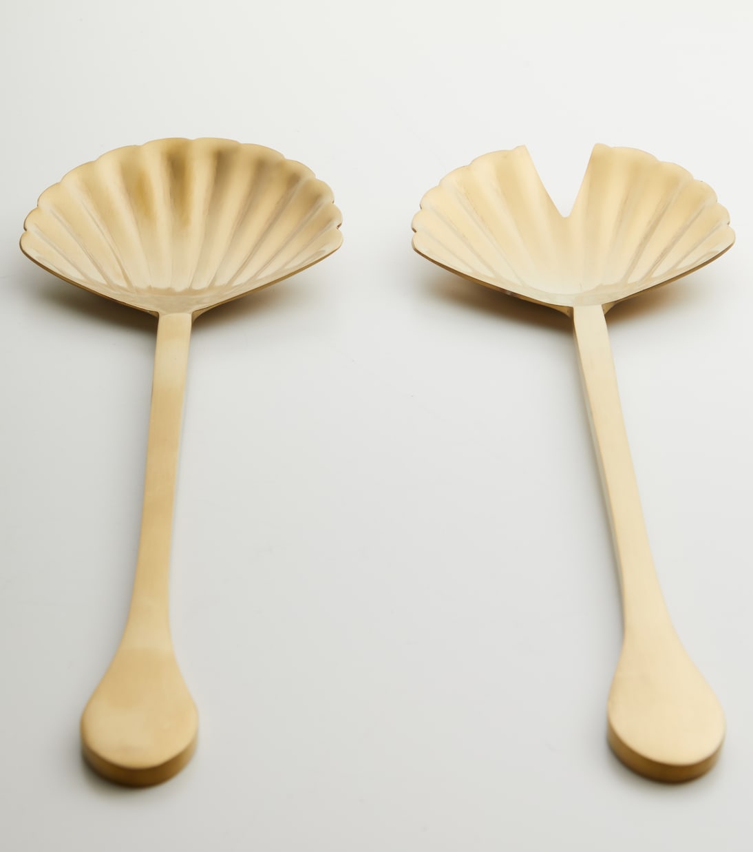 Shell stainless steel salad serving set | Bitossi