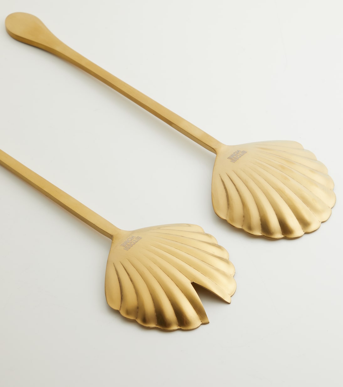 Shell stainless steel salad serving set | Bitossi