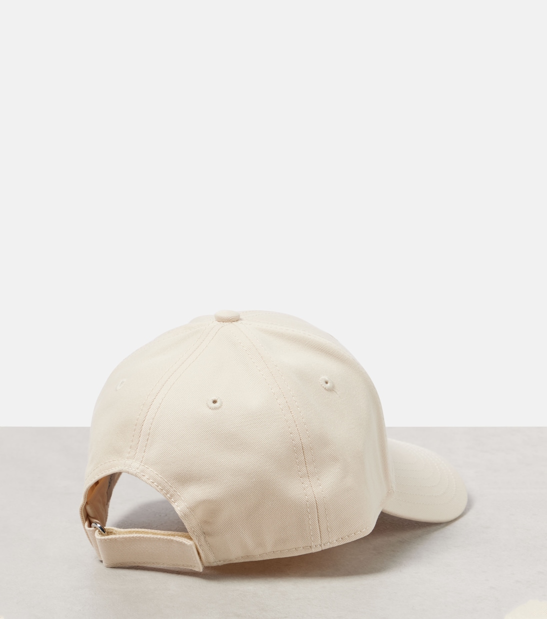 Cappellino in gabardine di cotono con logo MONCLER, stile giovanile e trendy
