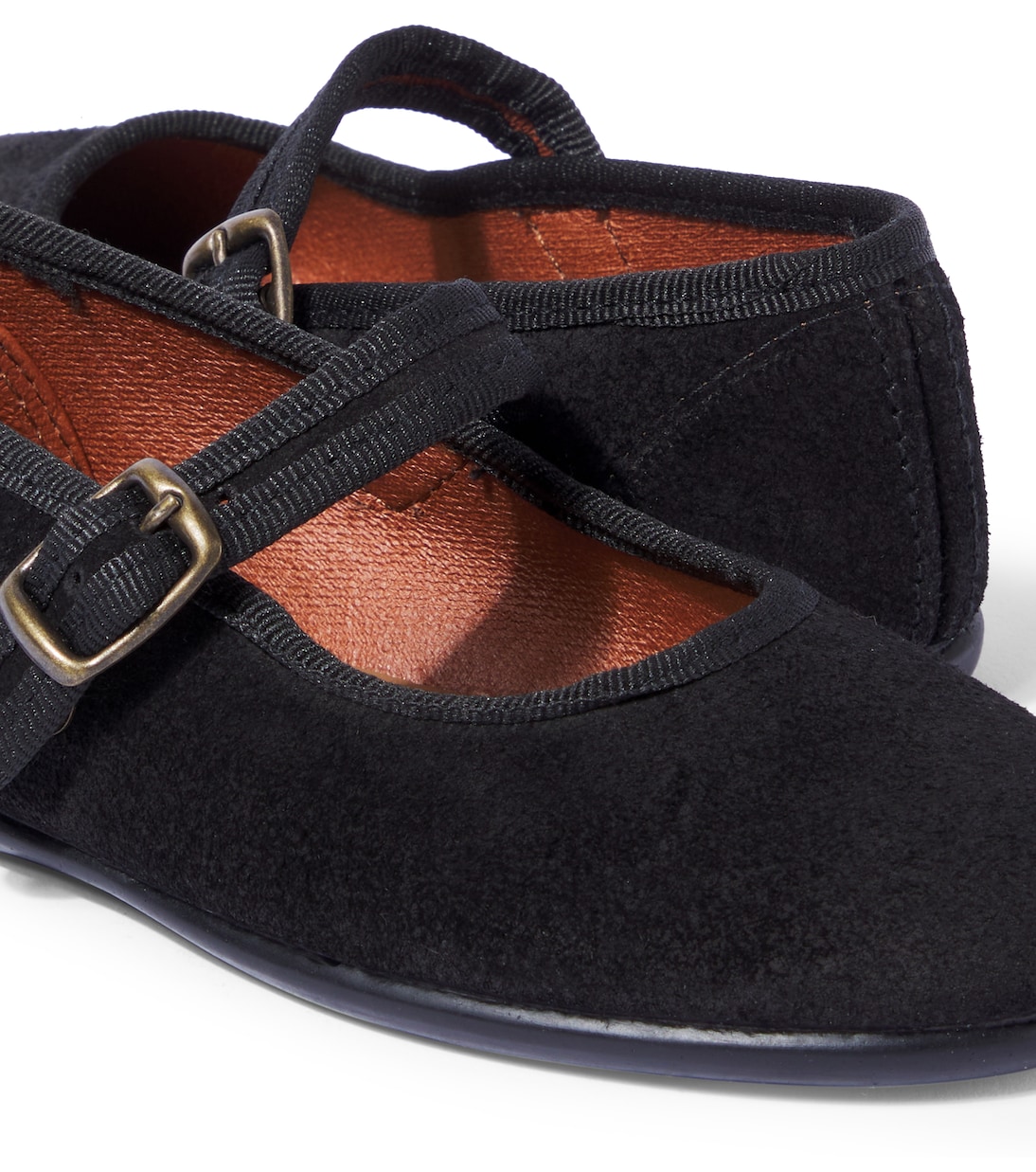 Suede Mary Jane flats | La Coqueta
