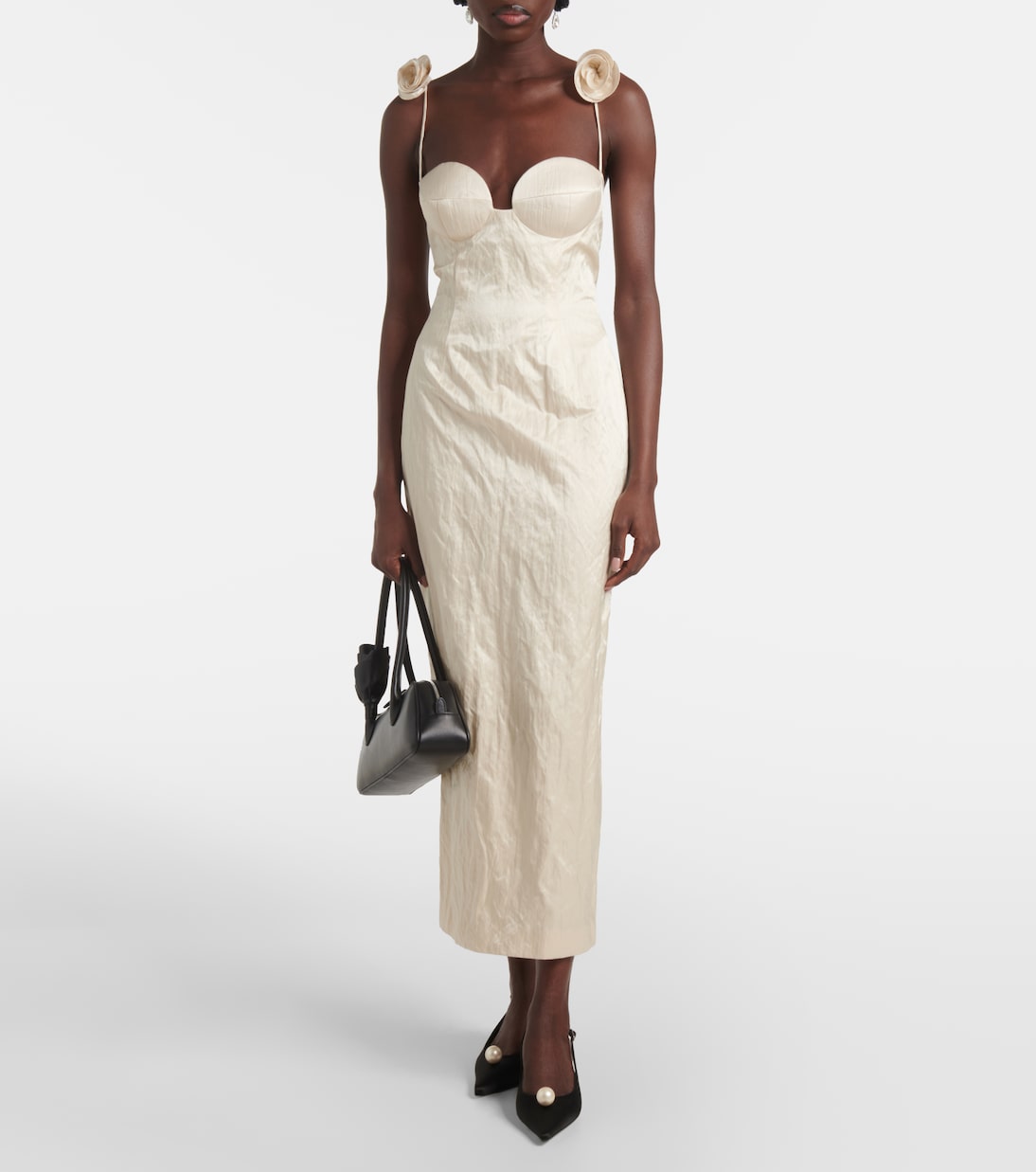 Robe en coton mélangé à fleurs | Magda Butrym