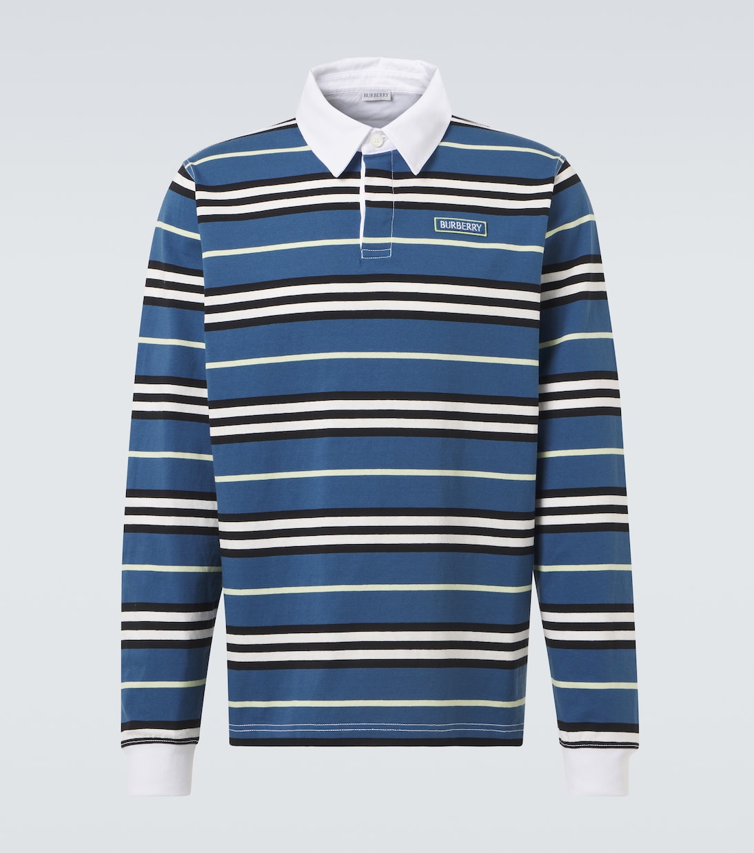 Polo rayé en coton | Burberry
