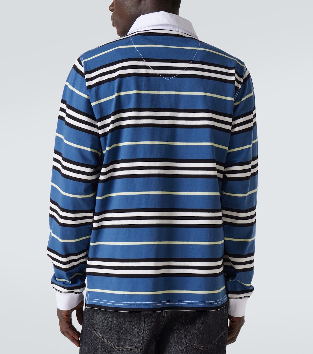 Polo rayé en coton | Burberry
