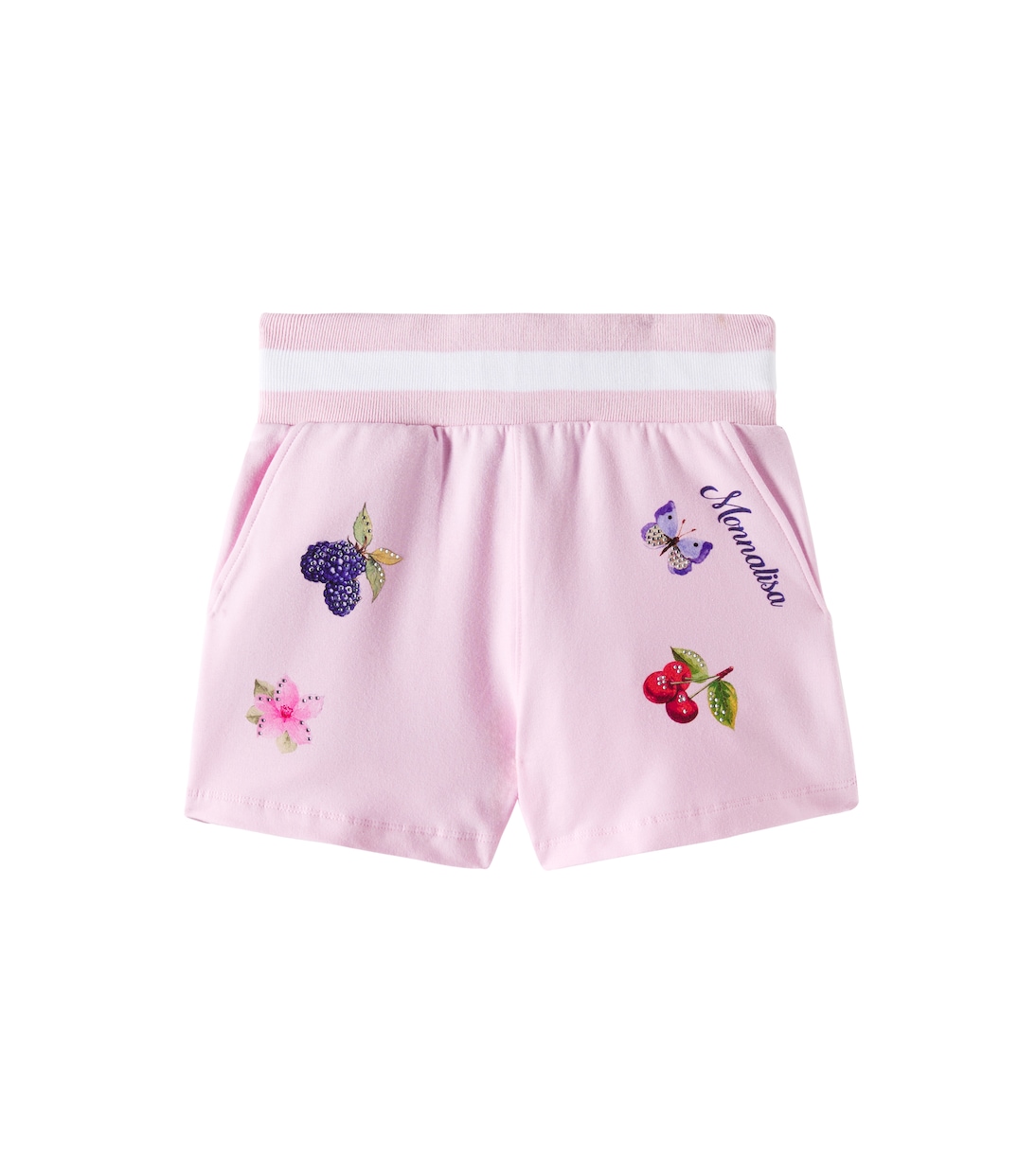Shorts in misto cotone con stampa | Monnalisa