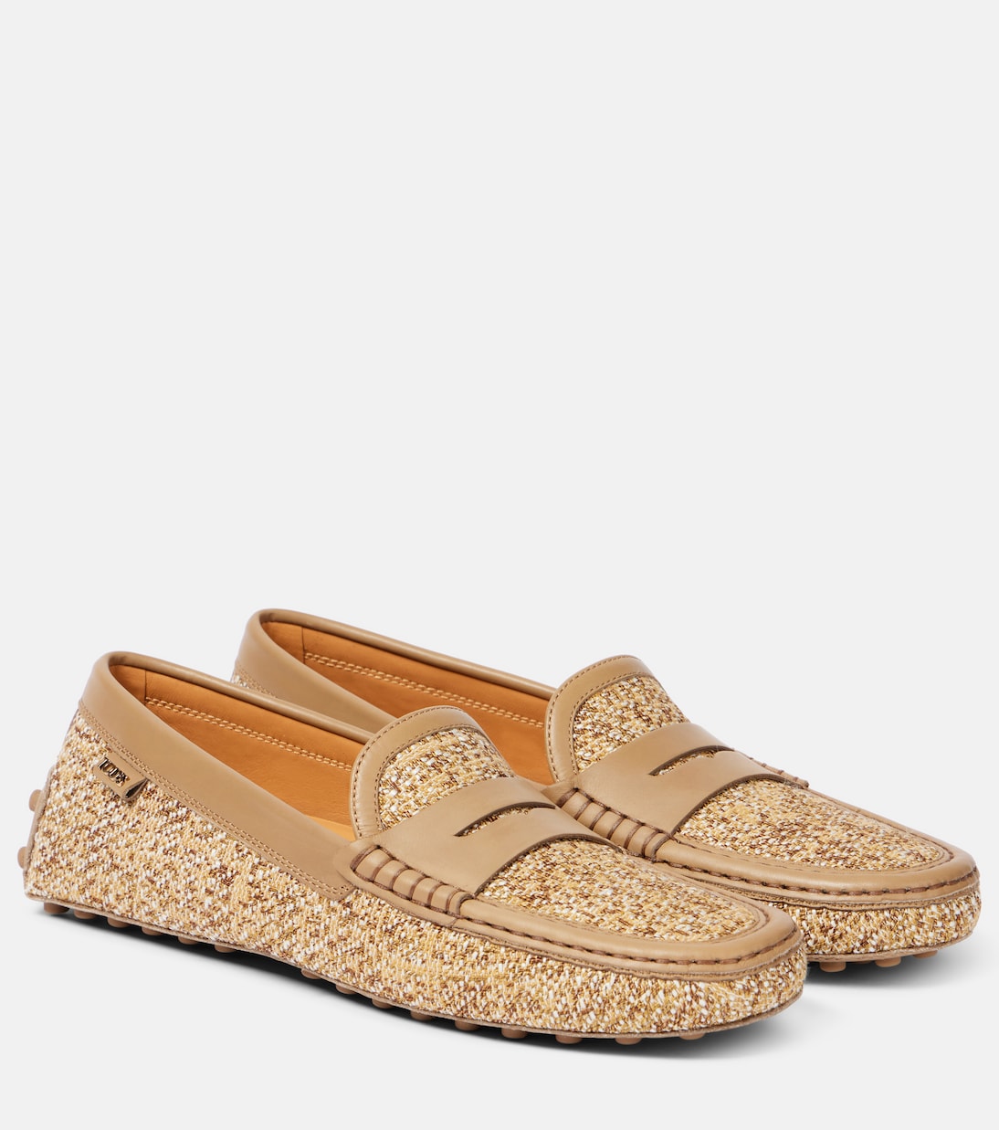 Mocasines Gommino de tweed con piel | Tod's