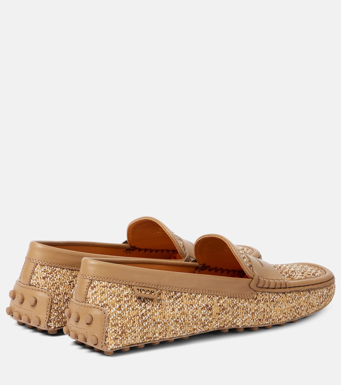Mocasines Gommino de tweed con piel | Tod's