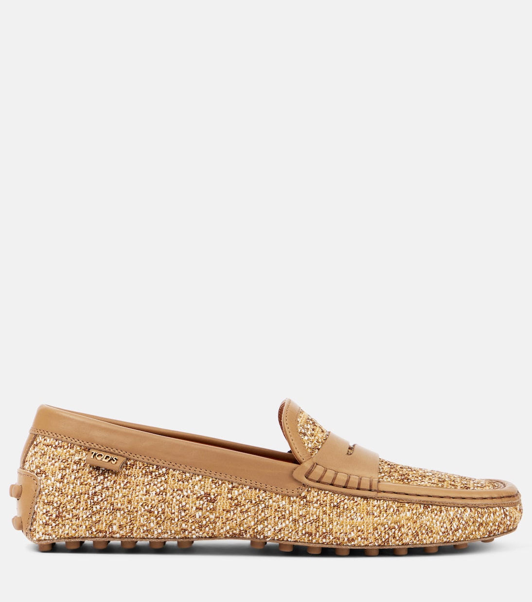 Mocasines Gommino de tweed con piel | Tod's
