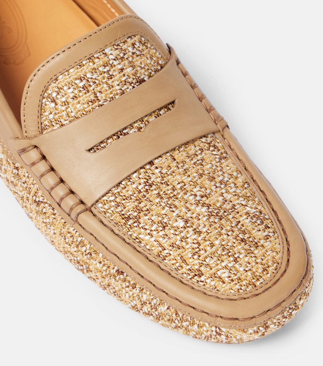 Mocasines Gommino de tweed con piel | Tod's