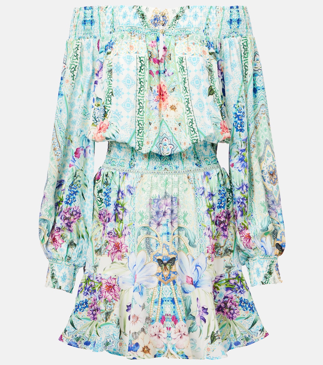 Crystal-embellished silk minidress | Camilla