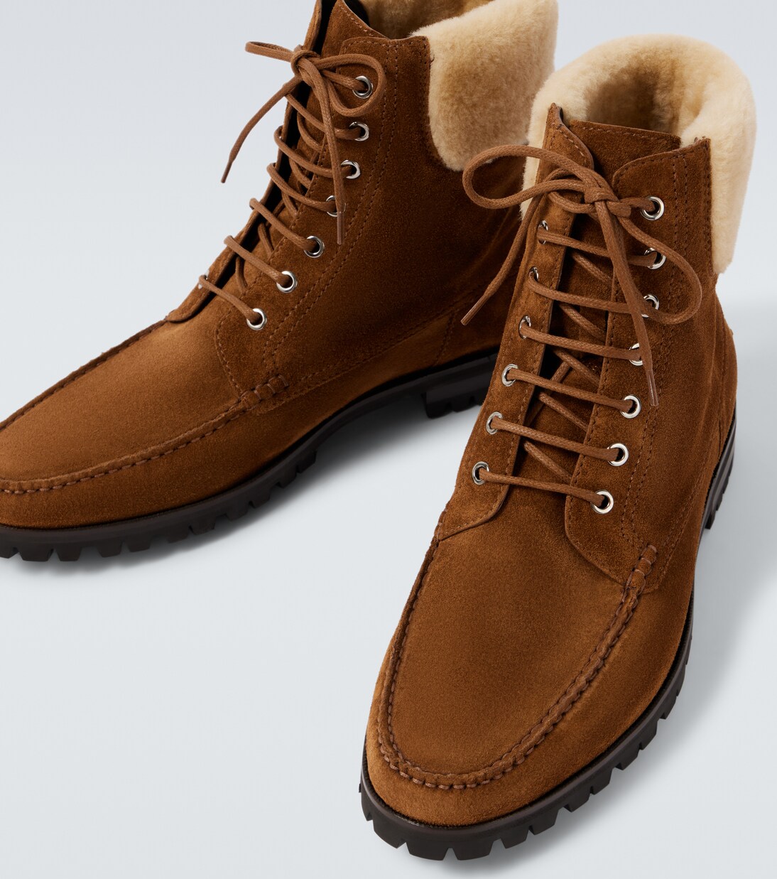 Botas Sycamor de ante con borrego | Manolo Blahnik