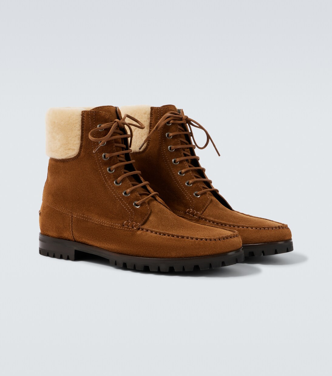 Botas Sycamor de ante con borrego | Manolo Blahnik
