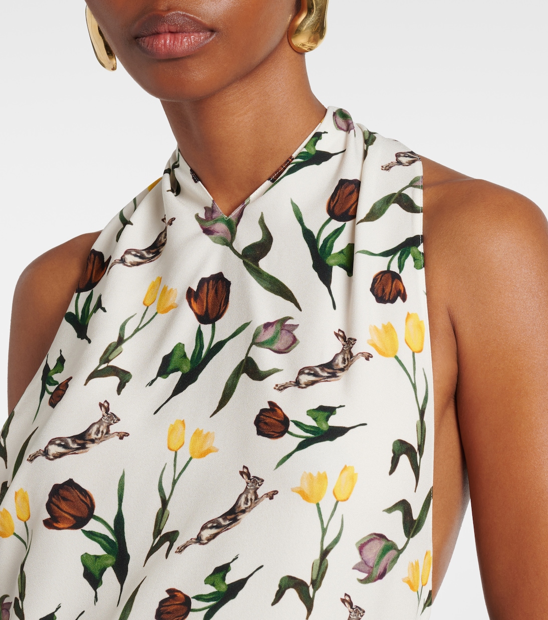 Robe midi à fleurs | Marni