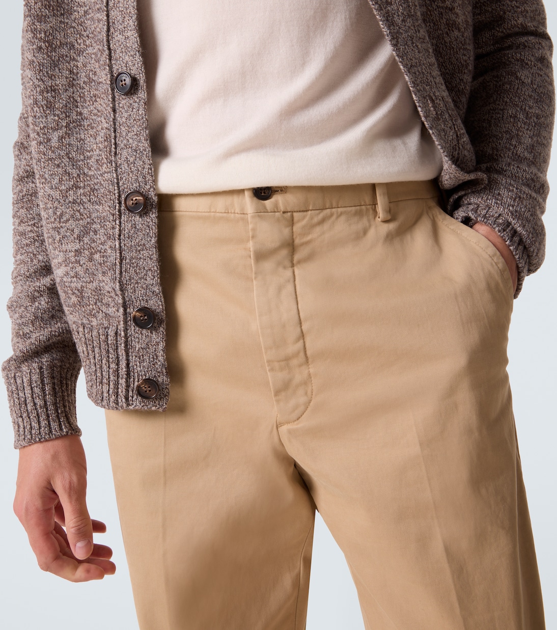 Cotton straight pants | Slowear