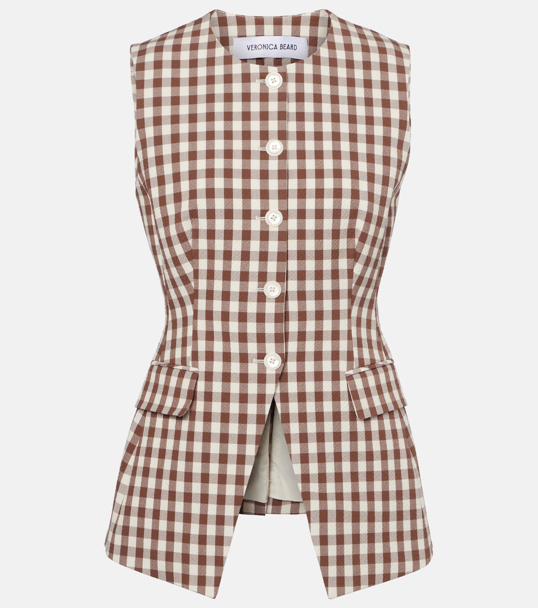 Lois gingham seersucker top | Veronica Beard