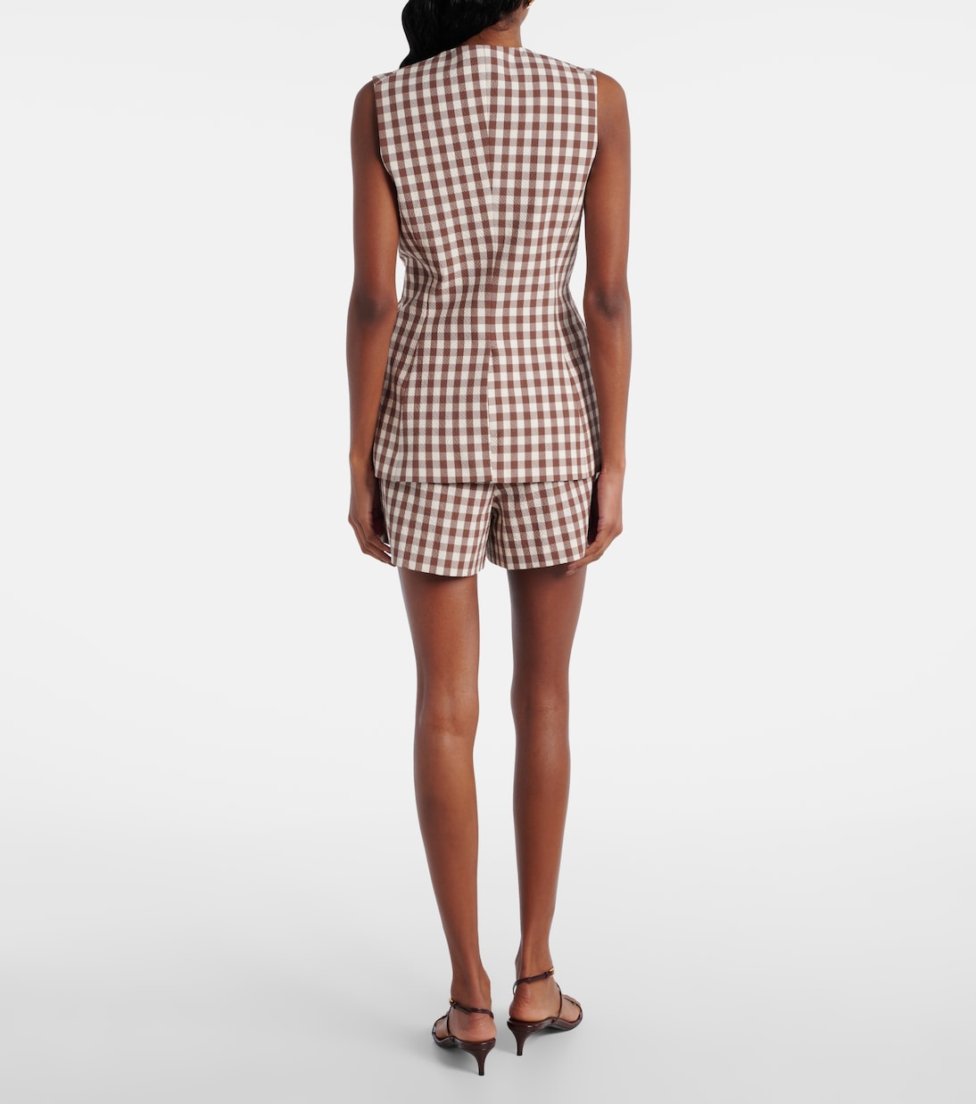 Lois gingham seersucker top | Veronica Beard