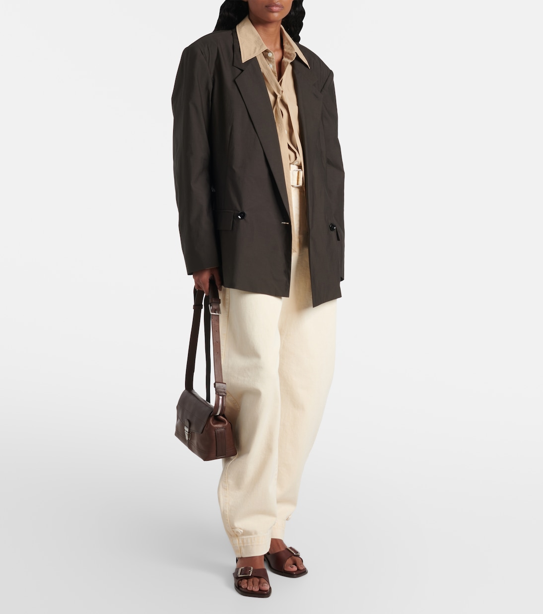 Blazer en coton et soie | Lemaire