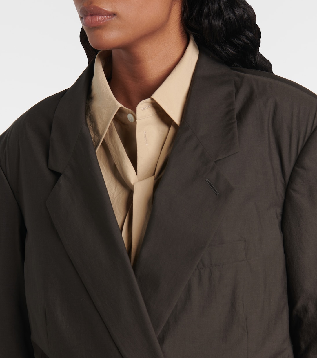 Blazer en coton et soie | Lemaire