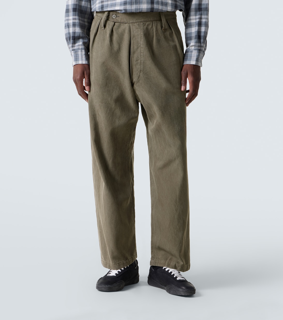 Silk and cotton wide-leg pants | A.Presse