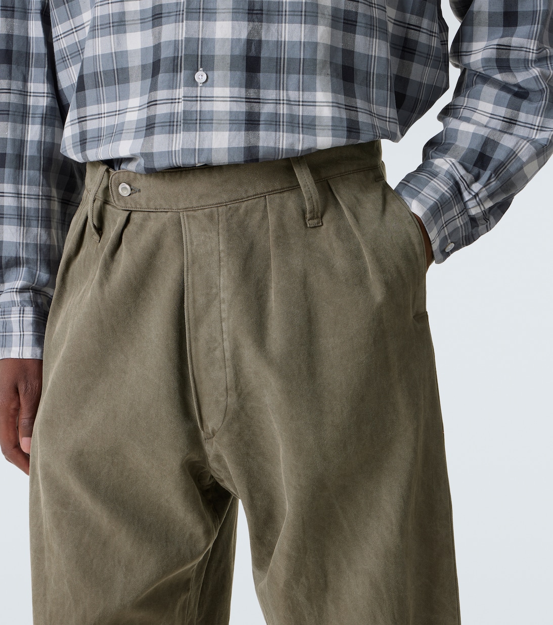 Silk and cotton wide-leg pants | A.Presse