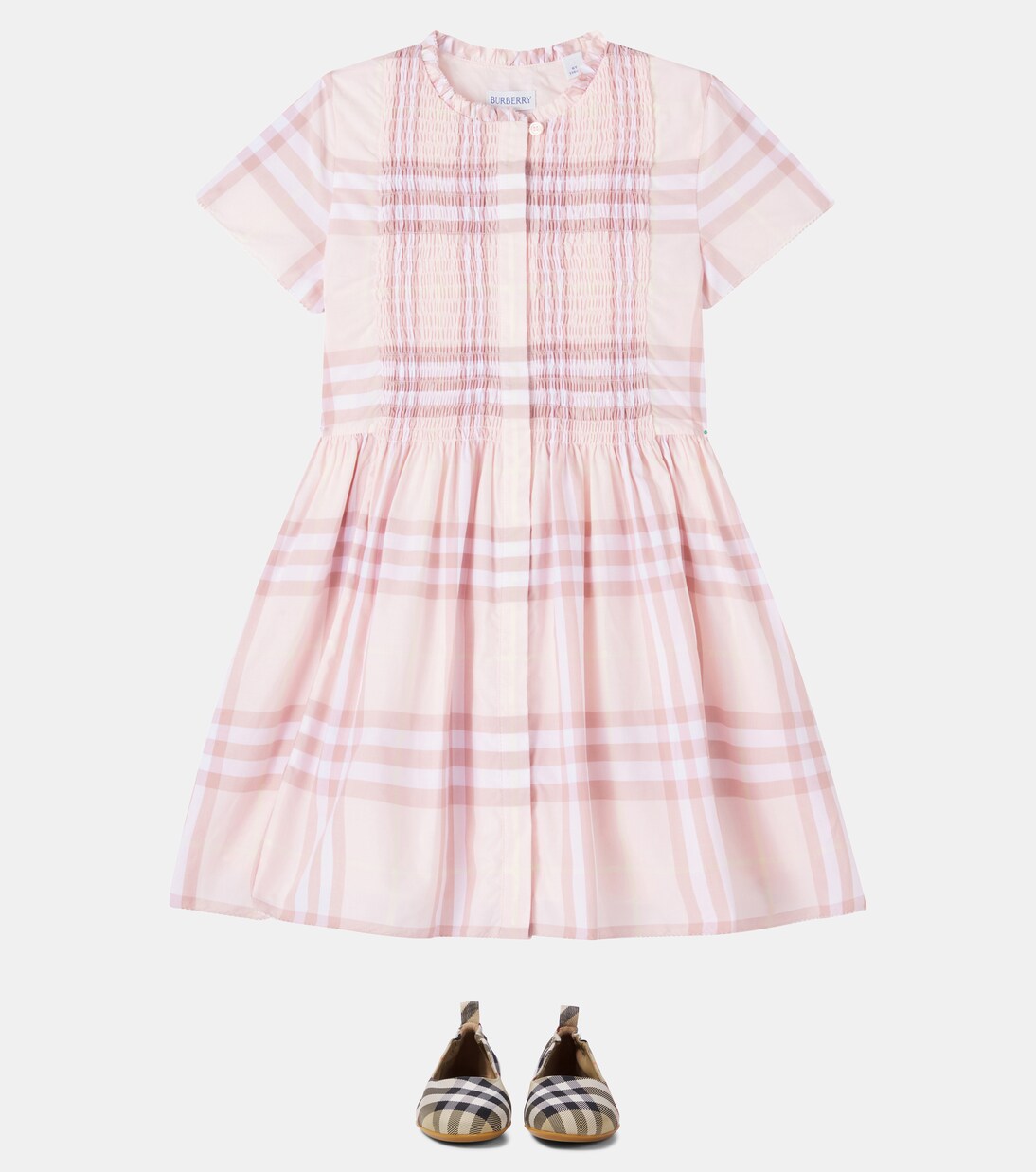 Burberry Check smocked cotton dress | Burberry Kids