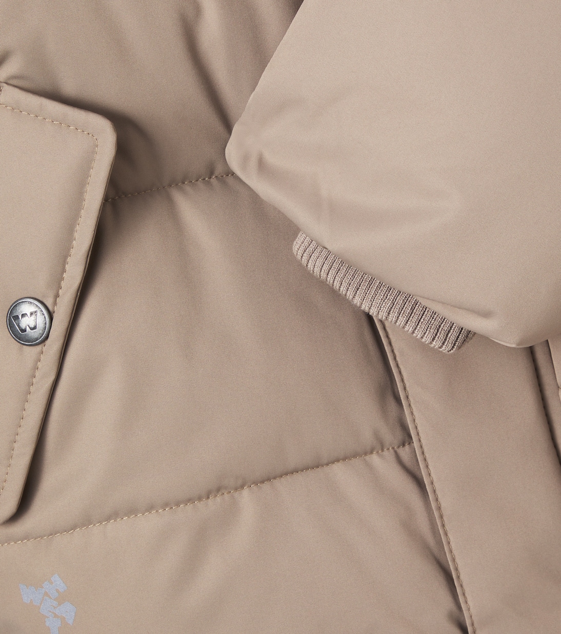Gael hooded puffer jacket | Wheat