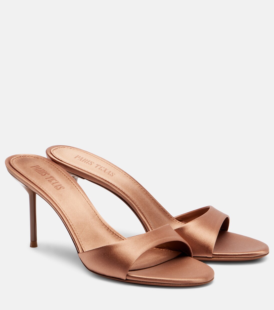 Lidia 70 satin mules | Paris Texas
