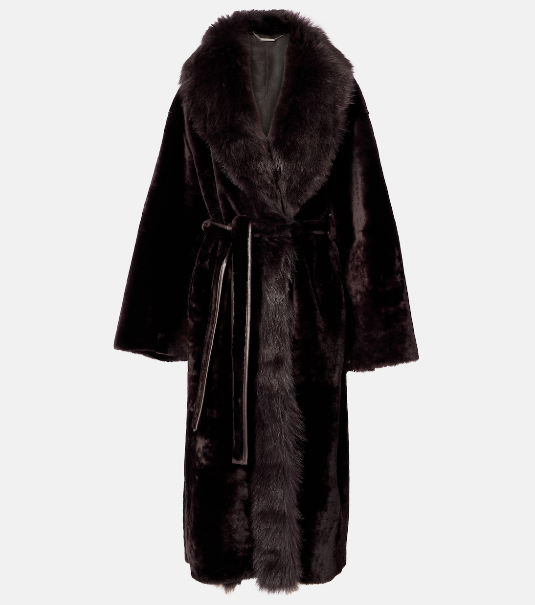 Isadora shearling wrap coat | Nour Hammour