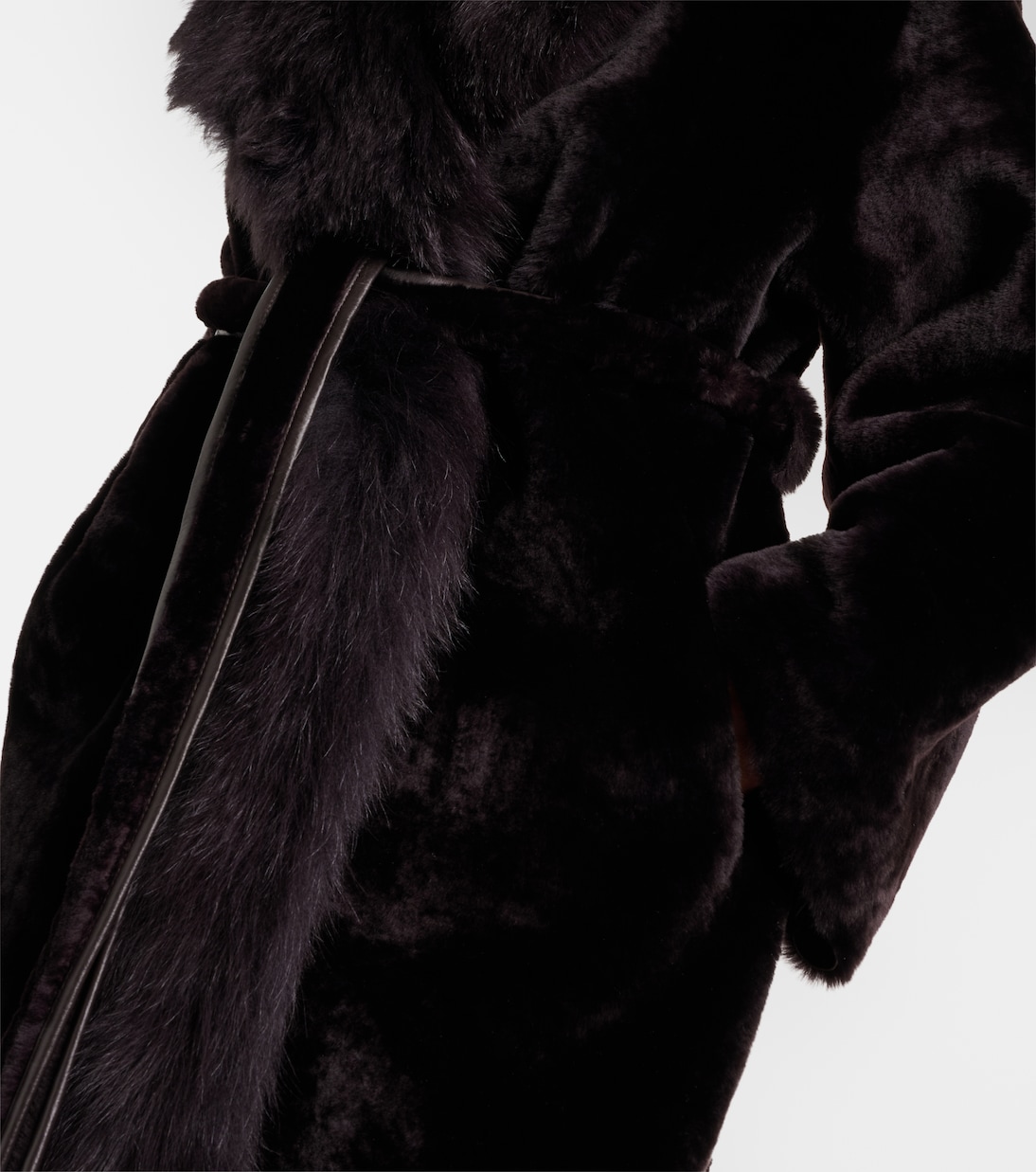 Isadora shearling wrap coat | Nour Hammour