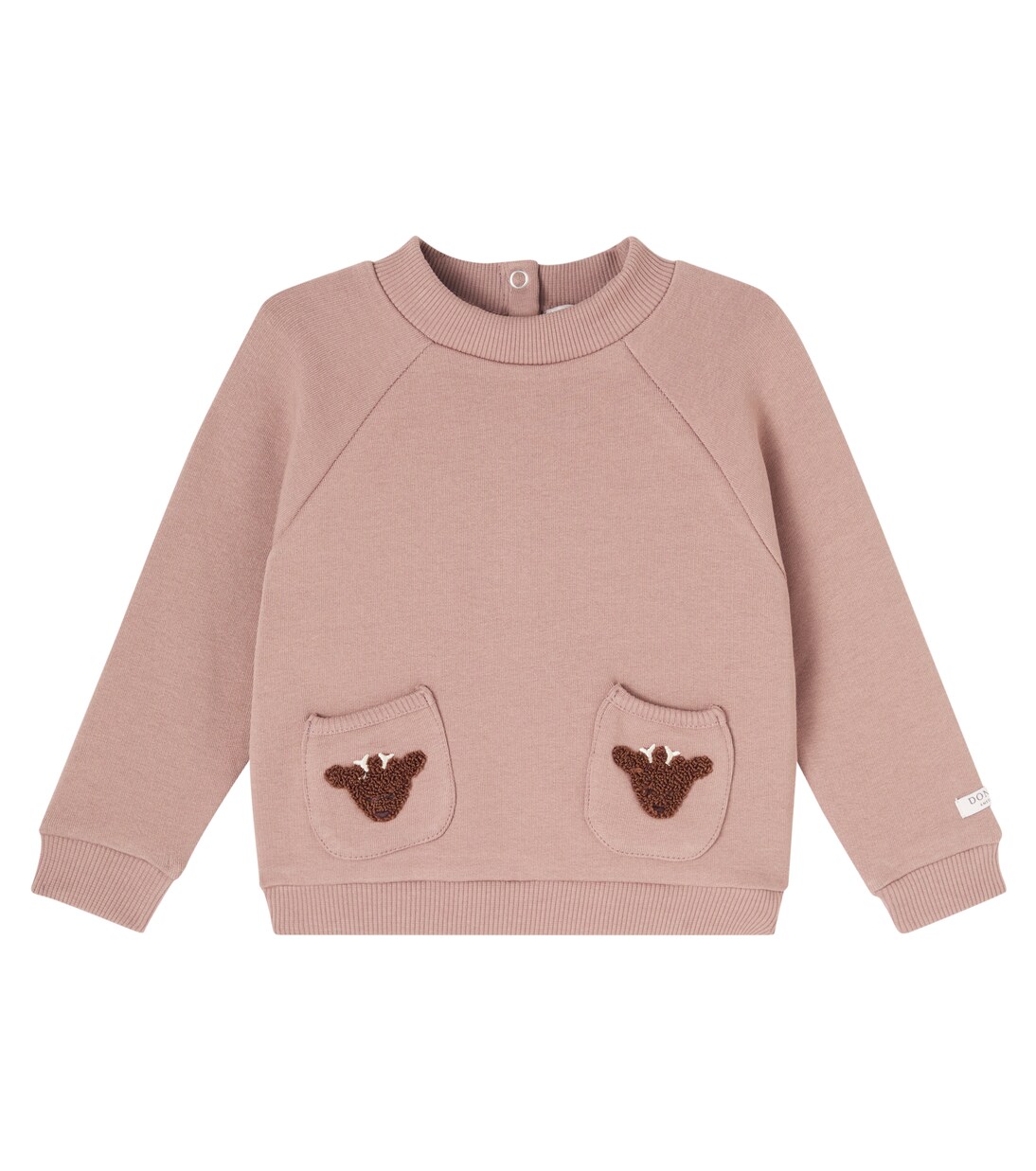 Baby Foppe appliqué cotton sweater | Donsje
