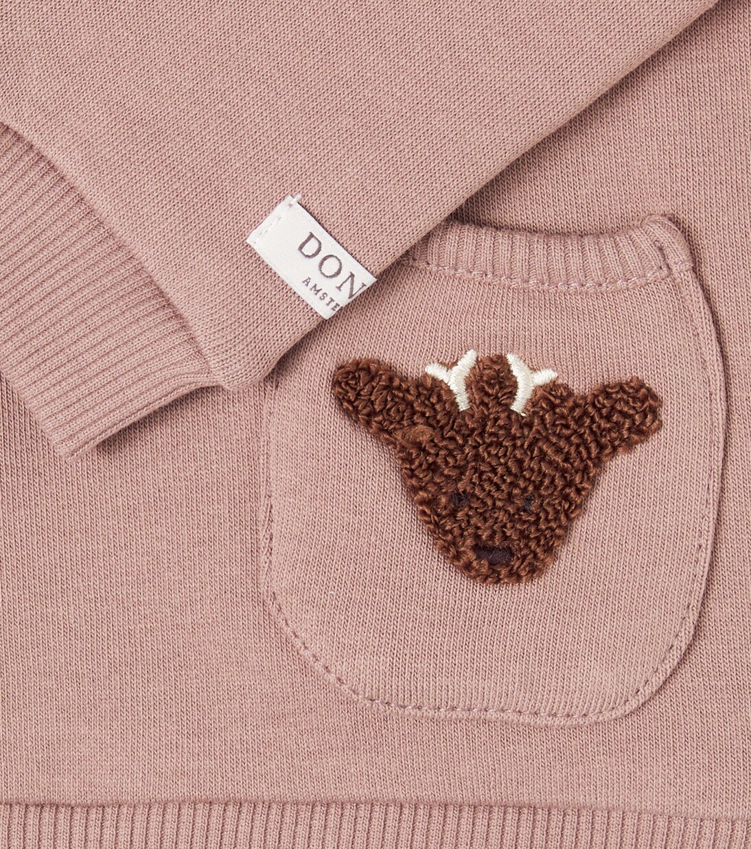 Baby Foppe appliqué cotton sweater | Donsje