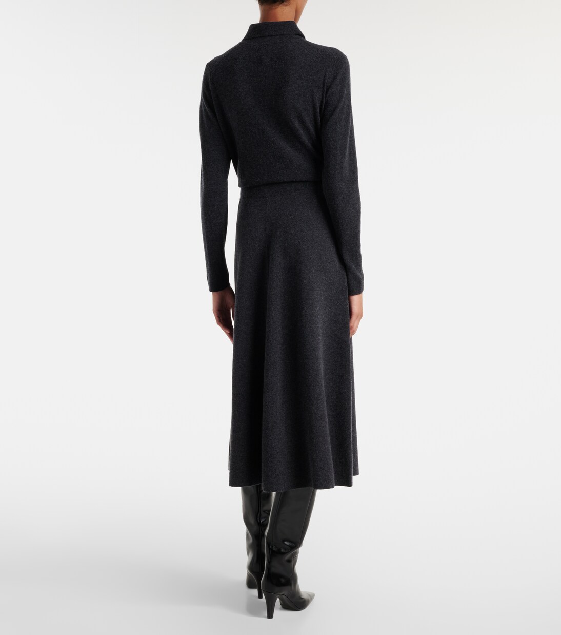 Wool and cashmere midi skirt | Jardin des Orangers