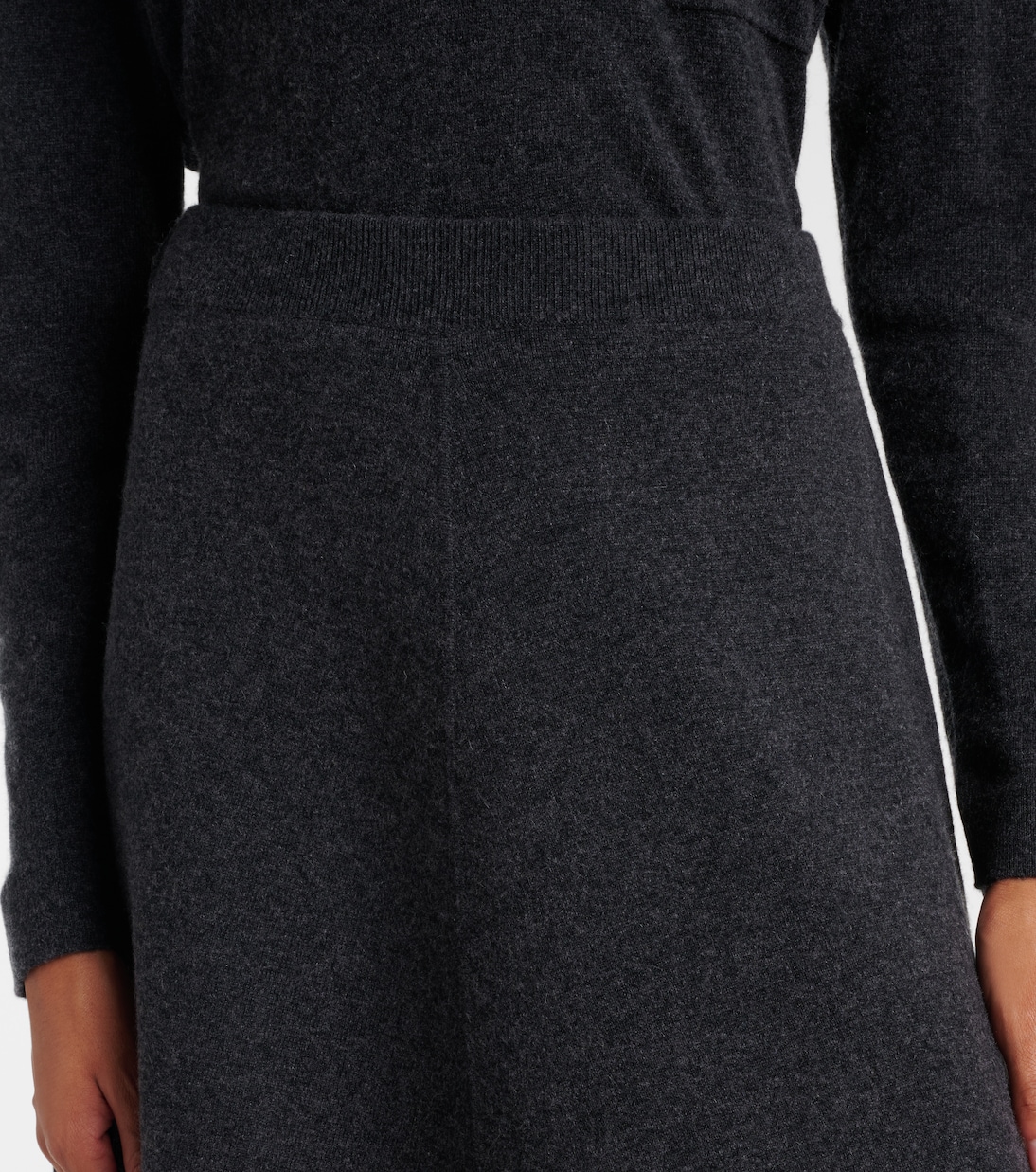 Wool and cashmere midi skirt | Jardin des Orangers