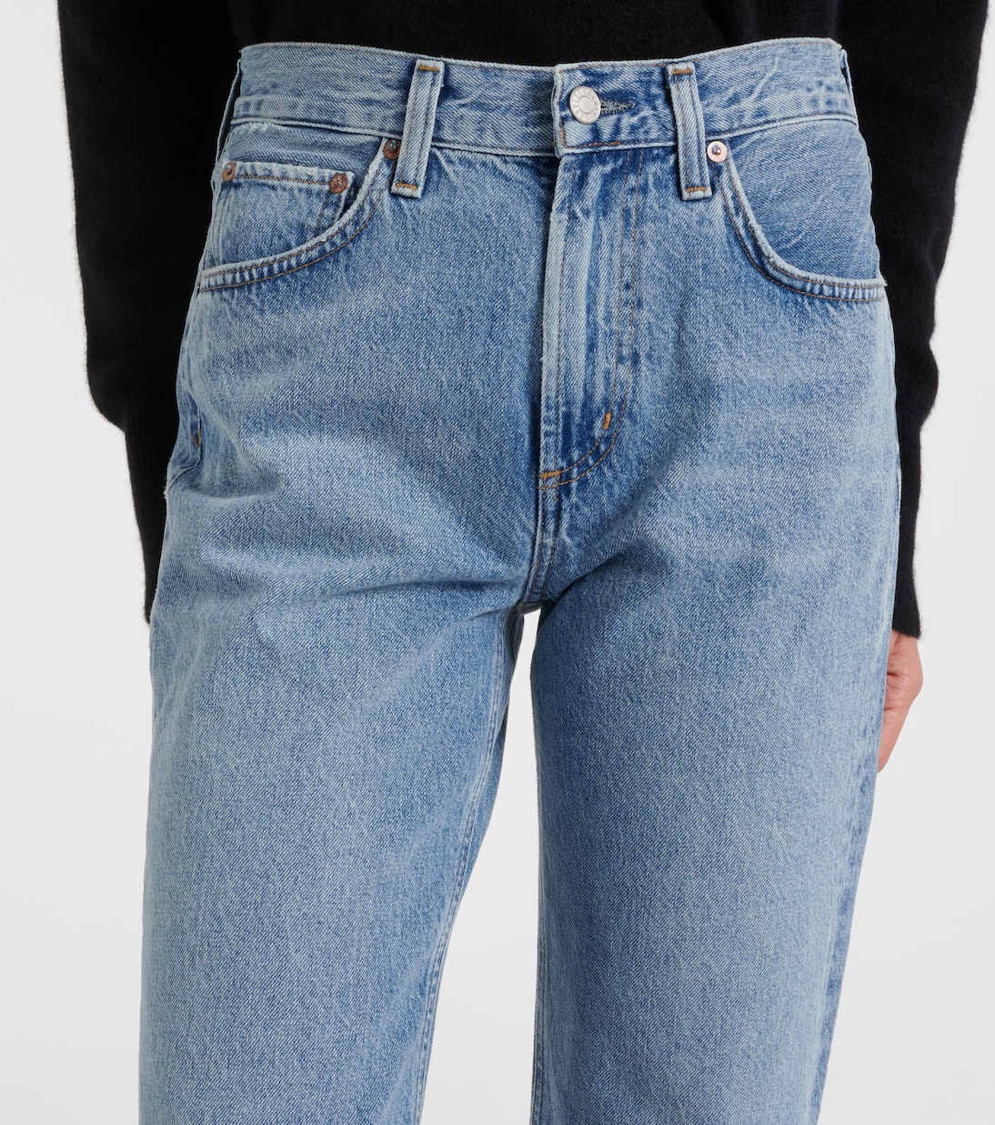Valen high-rise straight jeans | Agolde