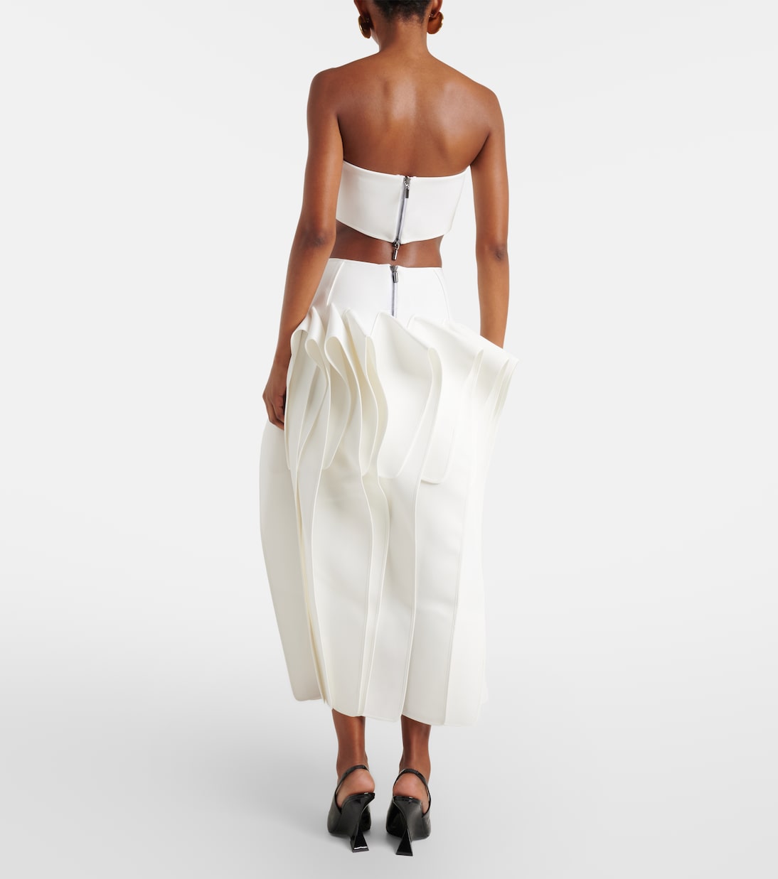 Streaming draped midi skirt | Maticevski