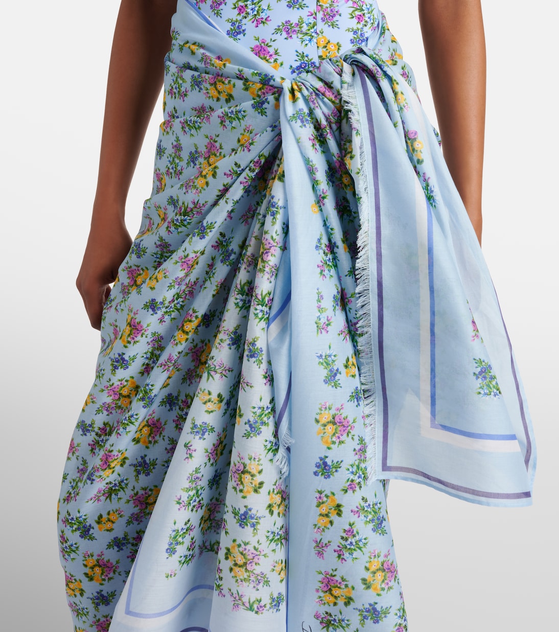 Floral cotton beach cover-up | Dolce&Gabbana