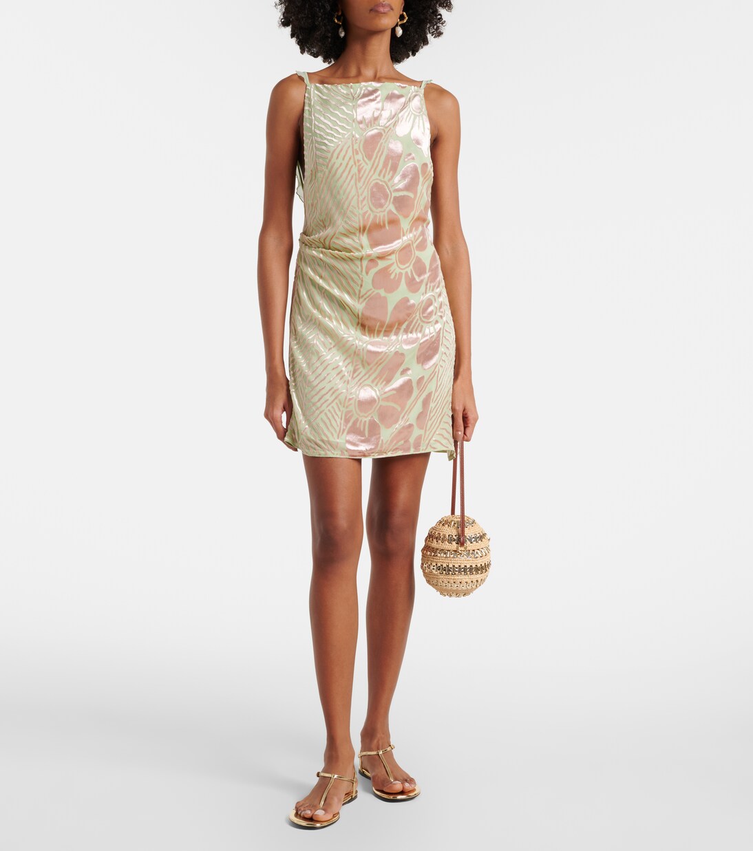 Minikleid Ventura aus Samt und Mesh | SIR