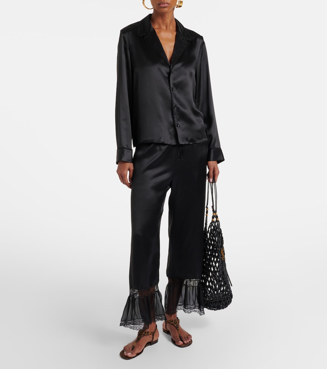 Bedruckte Sandalen Cassandra | Saint Laurent