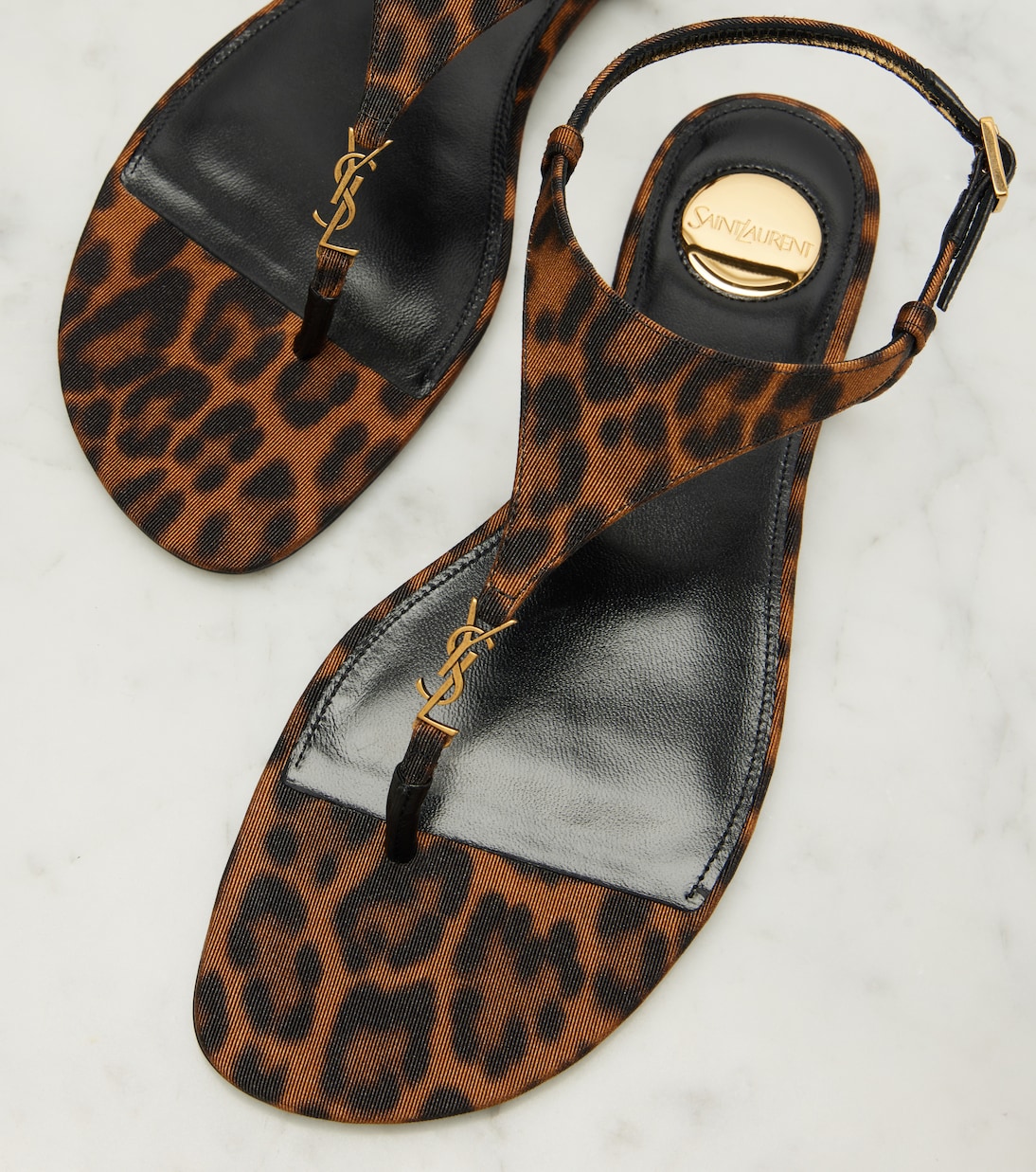 Bedruckte Sandalen Cassandra | Saint Laurent