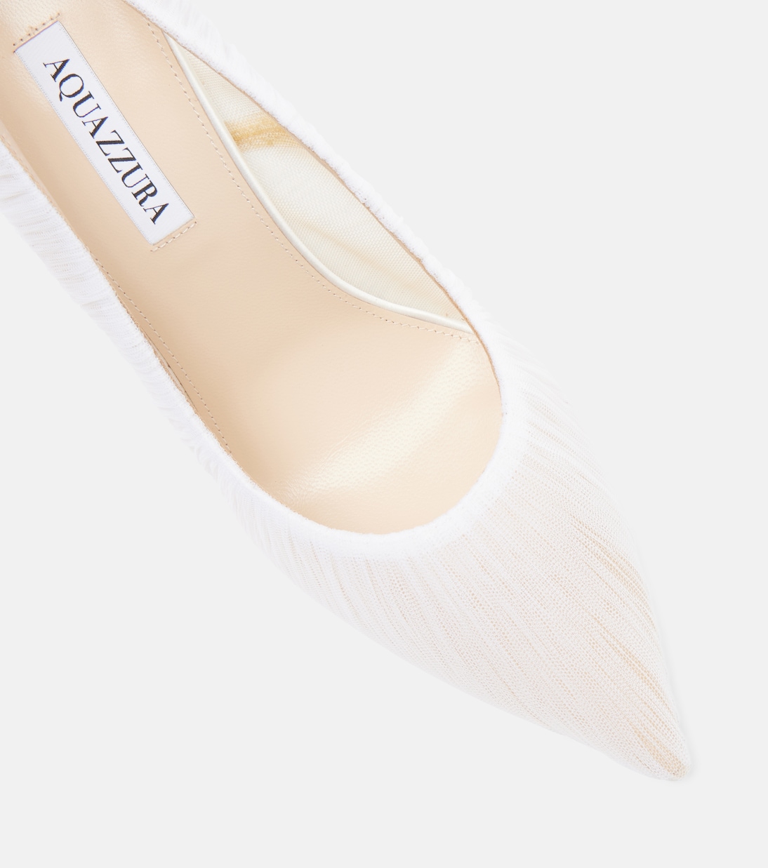 Voile 105 satin-trimmed tulle pumps | Aquazzura