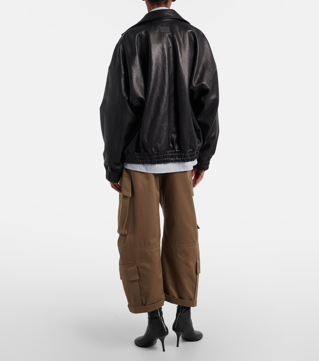 Pama cropped cotton twill barrel-leg cargo pants | Acne Studios