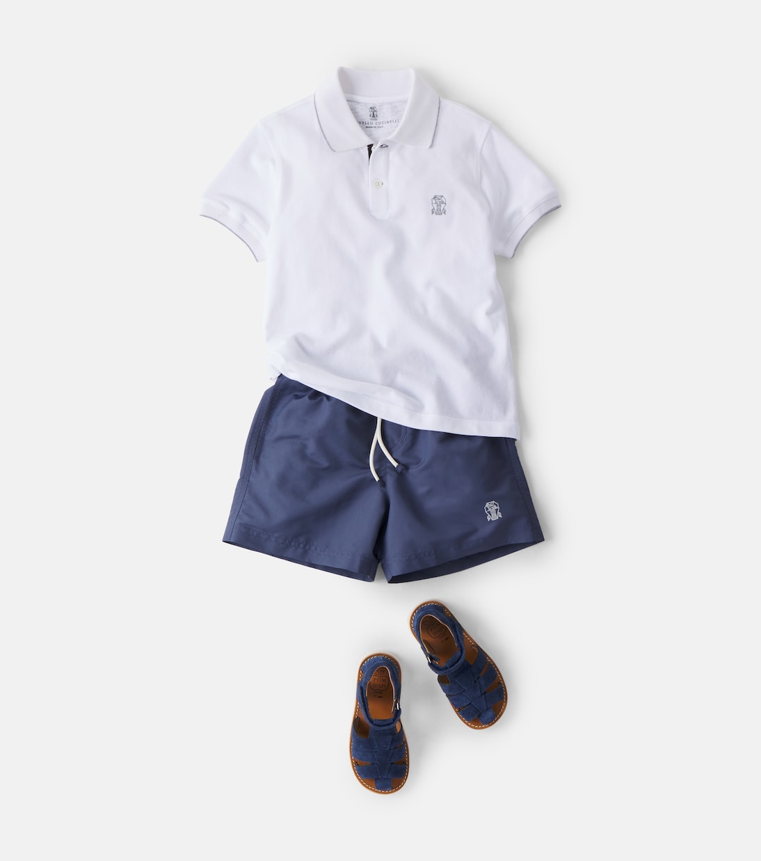 Logo swim trunks | Brunello Cucinelli Kids