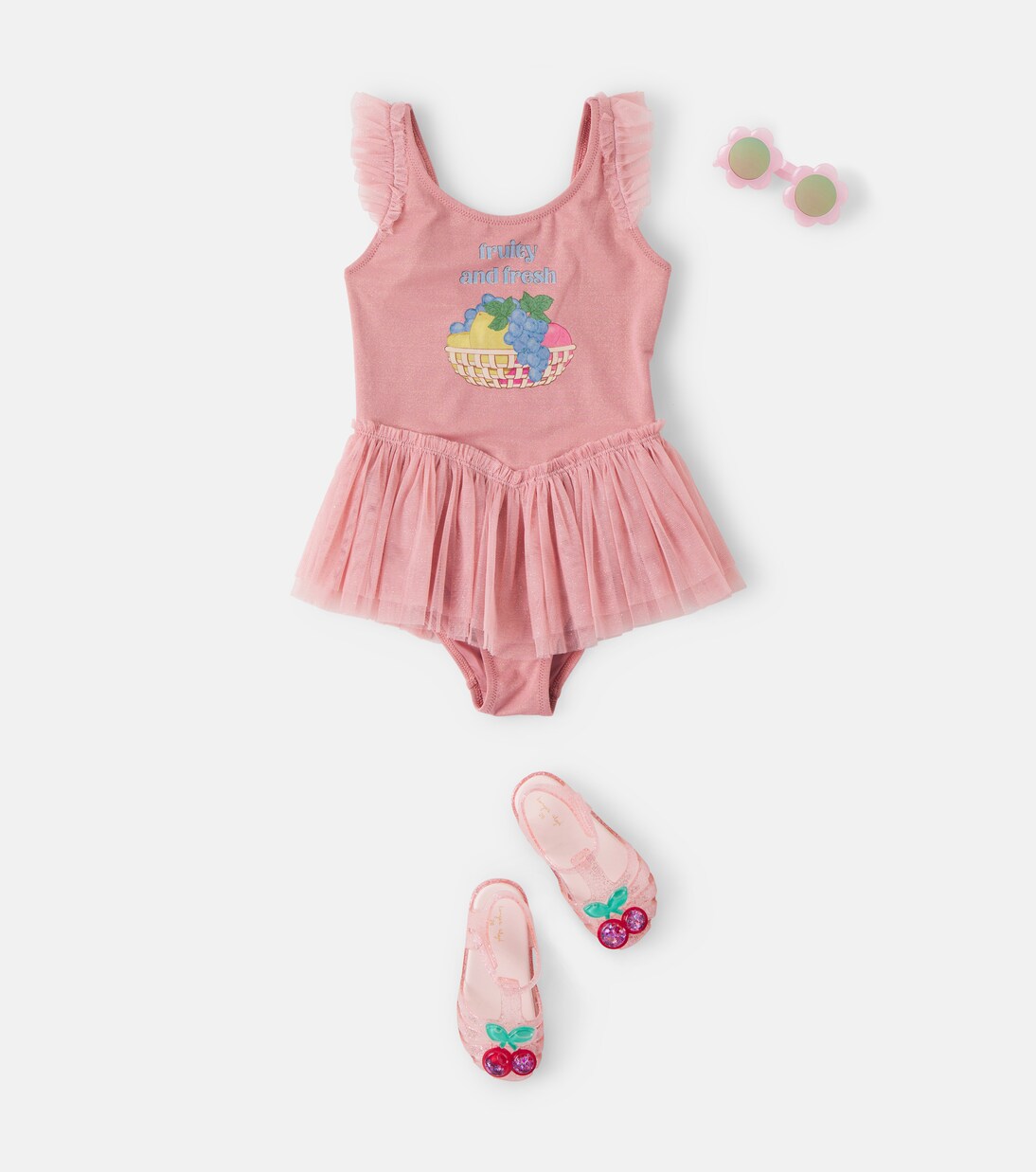 Amandine tulle-trimmed swimsuit | Konges Sløjd