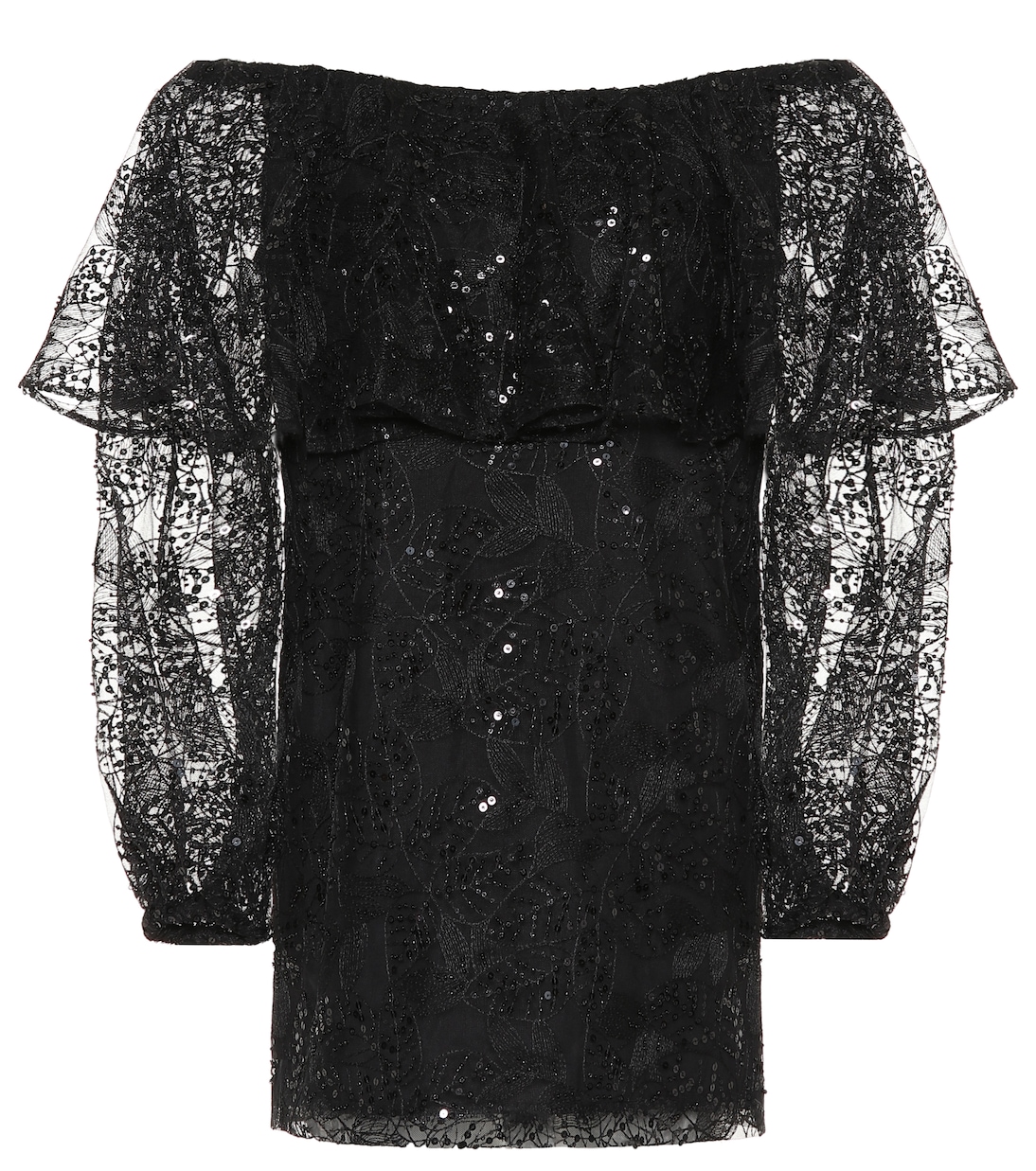 Lace off-the-shoulder minidress | Rotate